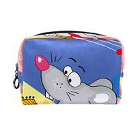 Borsa per cosmetici per donna,borsa per trucco piccola per borsa,note della festa musicale del topo dei cartoni animati,Borsa per cosmetici da viaggio,Custodia per il trucco