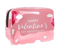 Borsa per cosmetici per donna,borsa per trucco piccola per borsa,palloncini d'amore di San Valentino,Borsa per cosmetici da viaggio,Custodia per il trucco