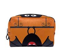 Borsa per cosmetici per donna,borsa per trucco piccola per borsa,pipistrello di halloween del fumetto,Borsa per cosmetici da viaggio,Custodia per il trucco