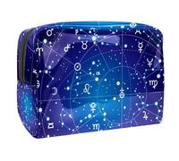 Borsa per cosmetici per donna,borsa per trucco piccola per borsa,Segni zodiacali e pianeti,Borsa per cosmetici da viaggio,Custodia per il trucco