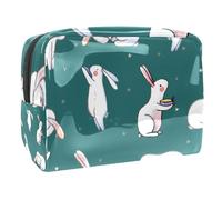 Borsa per cosmetici per donna,borsa per trucco piccola per borsa,simpatici conigli dei cartoni animati,Borsa per cosmetici da viaggio,Custodia per il trucco