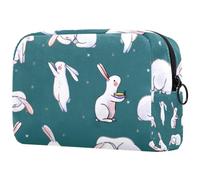 Borsa per cosmetici per donna,borsa per trucco piccola per borsa,simpatici conigli dei cartoni animati,Borsa per cosmetici da viaggio,Custodia per il trucco