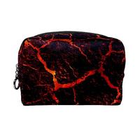 Borsa per cosmetici per donna,borsa per trucco piccola per borsa,struttura della superficie del vulcano,Borsa per cosmetici da viaggio,Custodia per il trucco