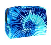 Borsa per cosmetici per donna,borsa per trucco piccola per borsa,turbinio blu legato,Borsa per cosmetici da viaggio,Custodia per il trucco