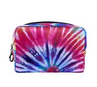 Borsa per cosmetici per donna,borsa per trucco piccola per borsa,turbinio di colorante cravatta arcobaleno,Borsa per cosmetici da viaggio,Custodia per il trucco