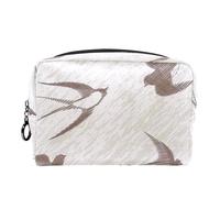 Borsa per cosmetici per donna,borsa per trucco piccola per borsa,uccelli in volo vita selvaggia,Borsa per cosmetici da viaggio,Custodia per il trucco