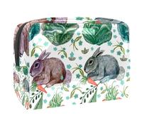 Borsa per cosmetici per donna,borsa per trucco piccola per borsa,Verdure e Conigli,Borsa per cosmetici da viaggio,Custodia per il trucco