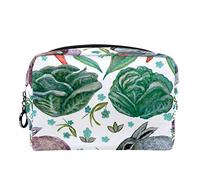 Borsa per cosmetici per donna,borsa per trucco piccola per borsa,Verdure e Conigli,Borsa per cosmetici da viaggio,Custodia per il trucco