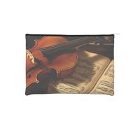 Borsa per cosmetici riutilizzabile in carta Borsa per cosmetici resistente all'acqua Borse per trucco da donna Borsa per organizer da viaggio/violino e libro