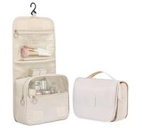 Borsa Per Cosmetici Sacchetti Per Trucco Da Donna Viaggiare Per Saccheggio Cosmetico Organizzatore Organizzatore Impermeabile Neceser Bagnata Per Bagno-Beige