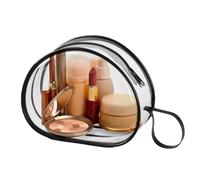 Borsa per cosmetici trasparente, Borsa da viaggio trasparente, Borsa per trucco trasparente portatile, Borsa organizer per adesivi per il seno in PVC impermeabile, per telefoni cellulari, borsa per ch