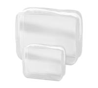 Borsa Per Cosmetici Trasparente Da 2 Pezzi, Borsa Da Toilette Portatile, Borsa Impermeabile, Borsa Da Viaggio, Borsa Per Cancelleria, Borsa Multiuso