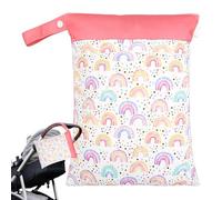 Borsa per costume da bagno bagnato, borsa da viaggio impermeabile con 2 tasche con cerniera, borsa riutilizzabile per la biancheria, essenziale per vestiti sporchi, nuoto, yoga e palestra e a prova di