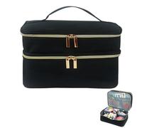 Borsa per cucire Scatola da cucito a doppio strato per accessori Cesto Organizzatore Custodia con impermeabile Grande capacità per attrezzi da cucito Aghi Forbici Spilli per filo