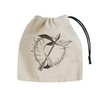 Borsa per dadi base elfica in tessuto di cotone con stampa durevole Q Workshop B