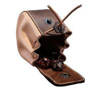 Borsa per dadi - Custodia per dadi in pelle artificiale | Custodia portatile per il trasporto, borsa per dadi in pelle con coulisse, borsa per dadi da intrattenimento con coulisse per dadi non