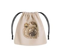 Borsa Per Dadi Steampunk Beige In Cotone Con Coulisse Per RPG DND Q-Workshop