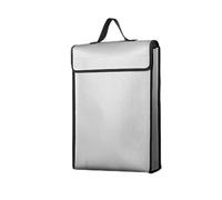 Borsa per documenti ignifuga 1200 ℃ Materiale siliconico liquido termico Borsa di grande capacità per file Contanti Passaporto Tablet Viaggio Portaoggetti aziendale