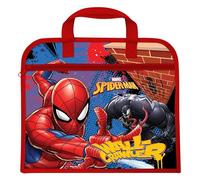 Borsa per documenti per bambini, motivo: Spiderman Marvel, ideale per la scuola