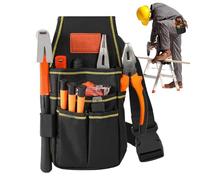 Borsa per elettricista, borsa ergonomica per attrezzi, impermeabile, resistente, regolabile, organizer per lavoro, costruzione, automobili, industriali, magazzini, giardinaggio