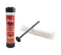 Borsa per esche da pesca in rete PVA, 5 m, design solubile in acqua, con strumento per l'uso con mangiatoie da pesca per migliorare la dispersione delle esche e il successo della pesca (37 mm x 5 m)
