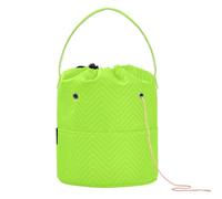 Borsa per filati verde e giallo, per lavori a maglia, mini sacchetti per riporre i filati, piccoli sacchetti per uncinetto per progetti all'uncinetto, matasse, ferri da maglia