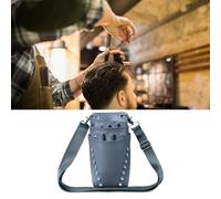 Borsa per forbici da parrucchiere in pelle PU con tracolla, organizer per