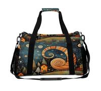 Borsa per foto con elementi a forma di lumaca, spallacci regolabili, doppia cerniera, borsa tote con grande capacità e multifunzione, borsa da viaggio per donne, viaggi, palestra, fine settimana.