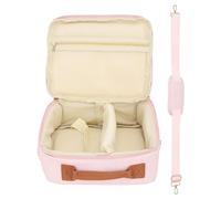 Borsa per Fotocamera, Custodia da Viaggio per Fotocamera di Grande capacità, Imbottitura in Schiuma Spessa, Divisorio Rimovibile, Con Tracolla e Maniglia Regolabili, Design Con