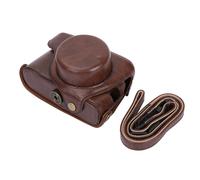 Borsa per fotocamera in pelle Ever Ready per modelli Canon PowerShot G7X Mark II, protezione completa, strato interno morbido, leggera e impermeabile