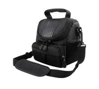 Borsa per fotocamera in tessuto Oxford resistente agli urti Fodera in spugna resistente all'acqua Zaino a tracolla in nylon per fotocamere DSLR Borsa per accessori per fotocamera tascabile