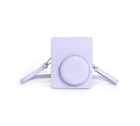 Borsa per fotocamera retrò per Instax Mini 13 con tracolla, custodia protettiva in pelle PU, custodia protettiva per fotocamera retrò, custodia protettiva leggera, Viola, Borsa fotografica retrò per