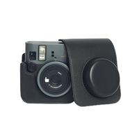 Borsa per fotocamera retrò per Instax mini 41 con tracolla, custodia protettiva in pelle PU, custodia protettiva per fotocamera retrò, custodia protettiva leggera, Nero , Borsa fotografica retrò per
