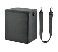 Borsa per frigo portatile, custodia per trasportatore di frigorifero, Organizzatore di stoccaggio con cerniera in nylon, Custodia per trucco nero, protezione del congelatore portatile con spalla per c