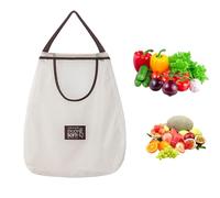 Borsa per frutta in rete, da appendere, per produrre frutta da parete, borsa per conservare verdure e cipolle in rete riutilizzabile