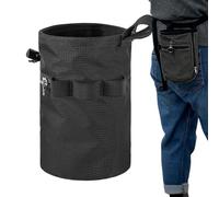 Borsa per gessetti da arrampicata su roccia, borsa da arrampicata con cintura regolabile in vita e tasca portaoggetti con cerniera, attrezzatura per sollevamento su roccia, golf, allenamento a