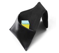 Borsa per gessetti da biliardo, in pelle PU, per gessetti da biliardo, da 11 x 9 cm, resistente all'usura, 2 scomparti quadrati rotondi, ad accesso rapido per giocatori di