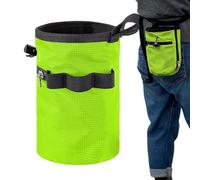 Borsa per gesso - Borsa da arrampicata con cintura regolabile in vita e tasca portaoggetti con cerniera, organizer per attrezzi per ginnastica, roccia, all'aperto, piscina, bar, disco, golf