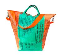 Borsa per il bucato beadbags da materiale riciclato piccola verde