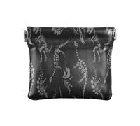 Borsa per il cambiamento in pelle PU impermeabile, mini borsa per il trucco per ragazze donne signore dinosauri scheletri, Multicolore, 1 size, Moderno/adattabile