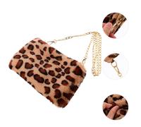 Borsa per il cambio in peluche Elegante borsa a tracolla con stampa leopardata