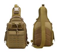 Borsa per il canto con sacchetto per la pesca, borsa per la pesca, borsa per la conservazione a tracolla, grande capacità, borsa da pesca, borsa riflettente, zaino, marrone, vedi descrizione, Vedi