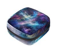 Borsa per il ciclo mestruale per ragazze donne signore, affascinante cielo stellato sacchetti per lo smaltimento degli assorbenti igienici, grande capacità con cerniera sacchetto mestruale