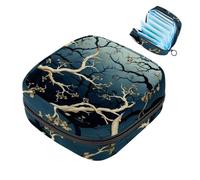 Borsa per il ciclo mestruale per ragazze donne signore, albero e fiore, 119 sacchetti per lo smaltimento degli assorbenti igienici, grande capacità con cerniera