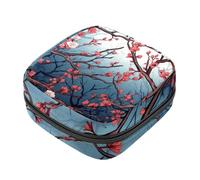 Borsa per il ciclo mestruale per ragazze donne signore, albero e fiore - 2176 sacchetti per lo smaltimento degli assorbenti igienici, grande capacità con cerniera