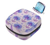 Borsa per il ciclo mestruale per ragazze donne signore, bellissimo fiore floreale-999 sacchetti per lo smaltimento dei tovaglioli igienici, grande capacità con cerniera mestruale sacchetto per pad