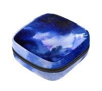 Borsa per il ciclo mestruale per ragazze donne signore, borse per lo smaltimento degli assorbenti igienici Night Sky, grande capacità con cerniera