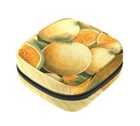 Borsa per il ciclo mestruale per ragazze donne signore, Cantaloupe-361 sacchetti per lo smaltimento degli assorbenti igienici, grande capacità con cerniera