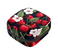 Borsa per il ciclo mestruale per ragazze donne signore, Cherry-801 sacchetti per lo smaltimento dei tovaglioli igienici, sacchetto mestruale con cerniera di grande capacità