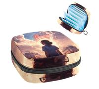 Borsa per il ciclo mestruale per ragazze donne signore, Independence Day Bomber-284 sacchetti per lo smaltimento degli assorbenti igienici, grande capacità con cerniera